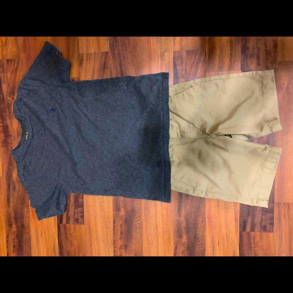 Boys 10/12 Volcom shorts and Polo t-shirt